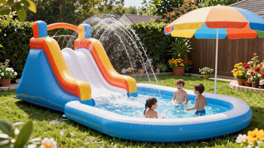 create a fun water play area