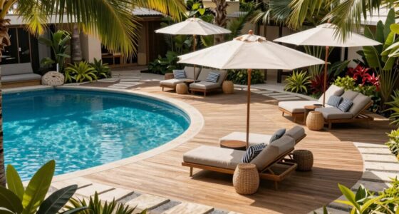 create functional pool seating
