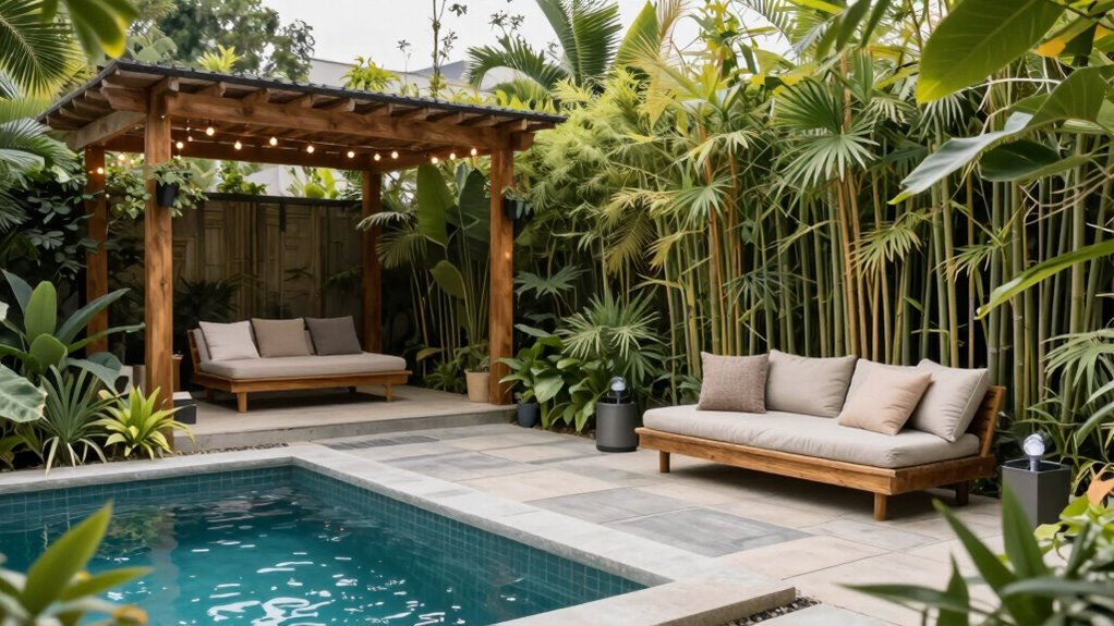 create tranquil outdoor sanctuary