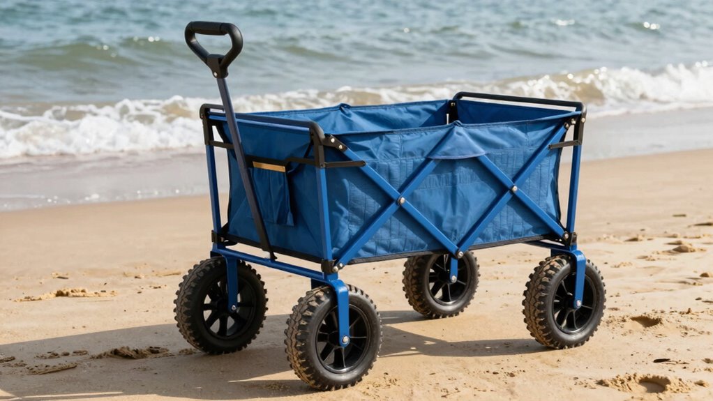 durable maneuverable beach cart