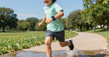 encouraging kids with waterproof trackers