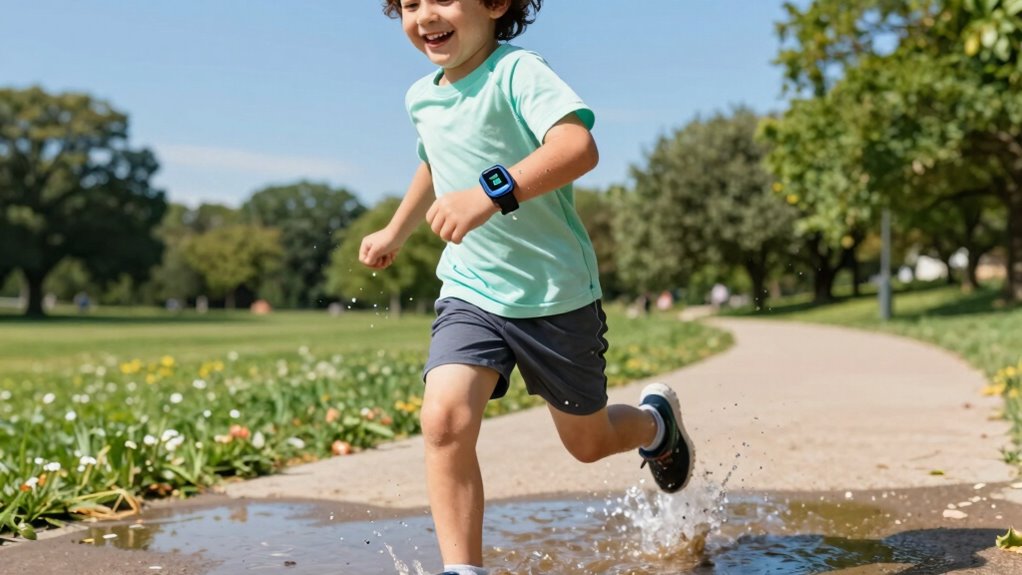 encouraging kids with waterproof trackers