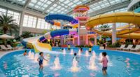 families excited for water parks