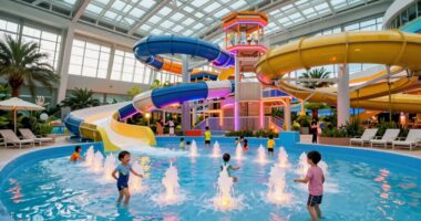 families excited for water parks