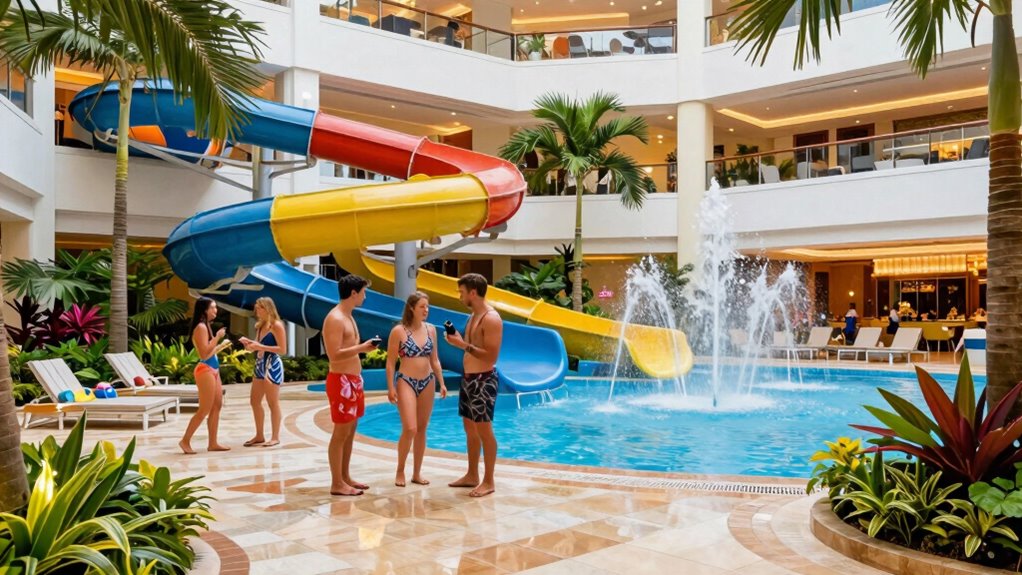 family friendly water park hotel options
