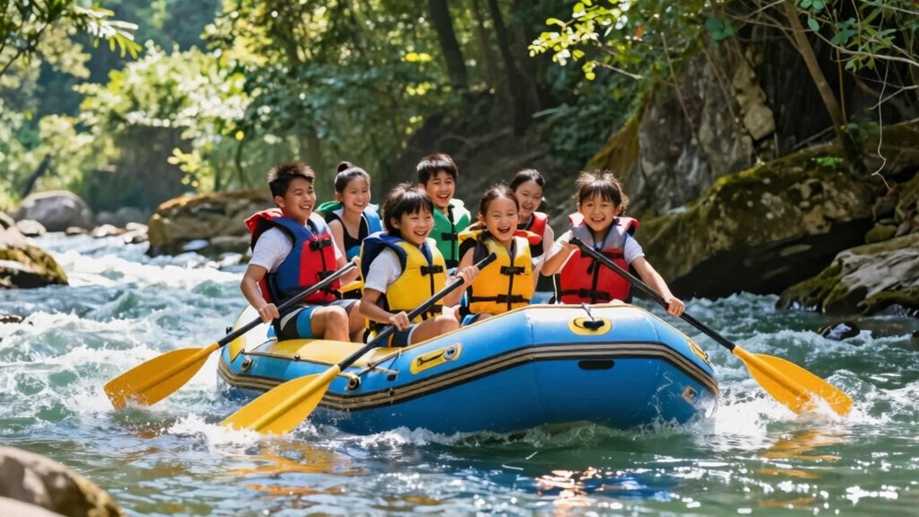 family raft ride safety overview