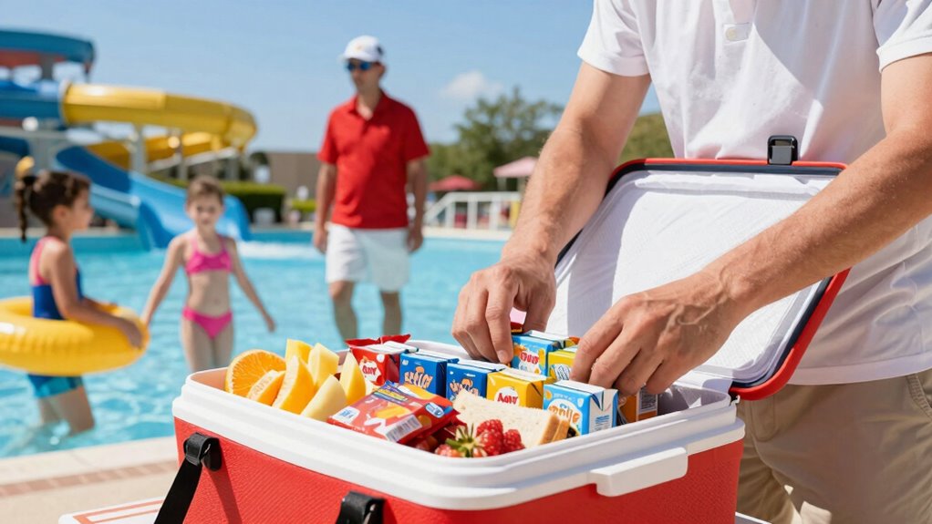 healthy portable water park snacks