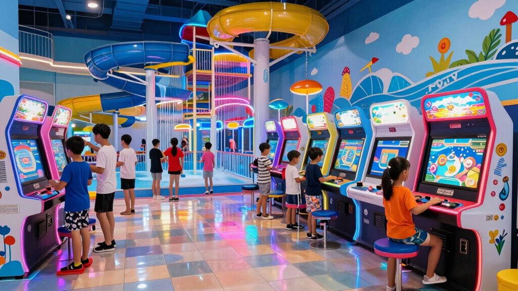 indoor aquatic arcade excitement