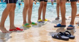 light fast water friendly footwear