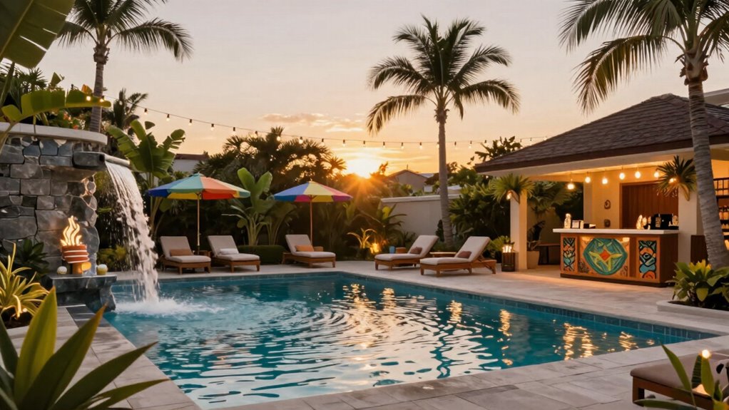 luxurious backyard pool transformation