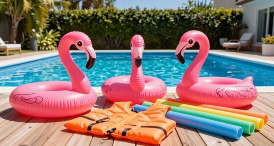 organize pool toys efficiently