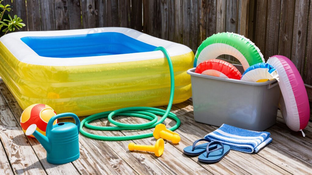 organized water play storage
