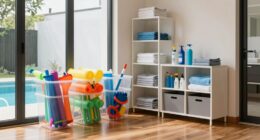 pool house storage solutions