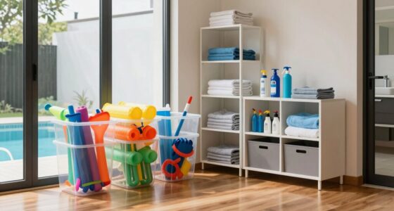 pool house storage solutions