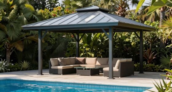 poolside hardtop gazebo considerations