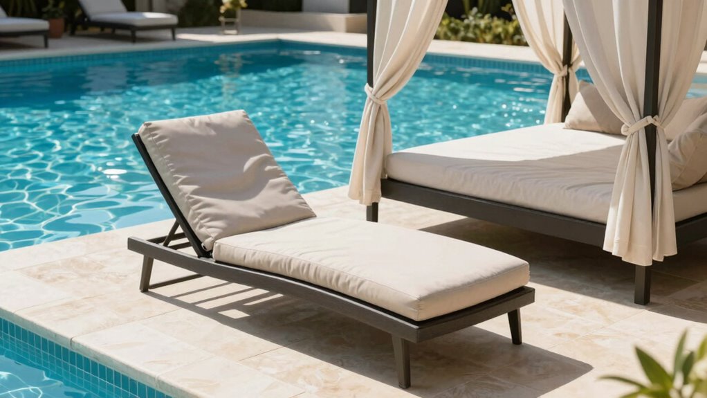 poolside lounging comfort options