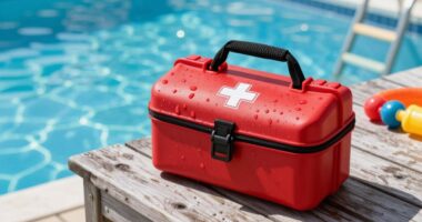 poolside waterproof first aid