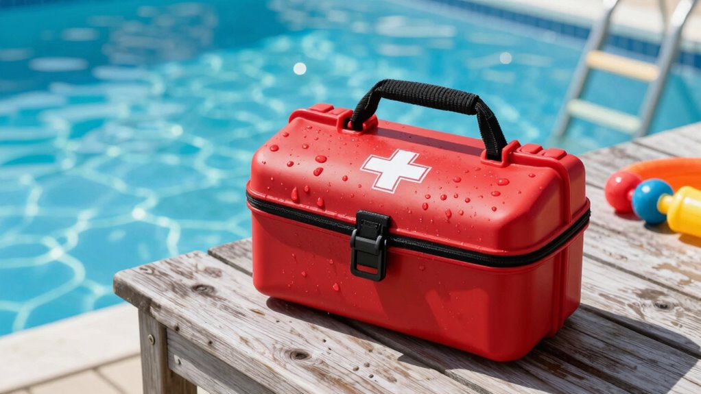 poolside waterproof first aid