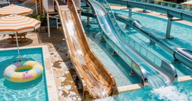 retro slides and sleek designs