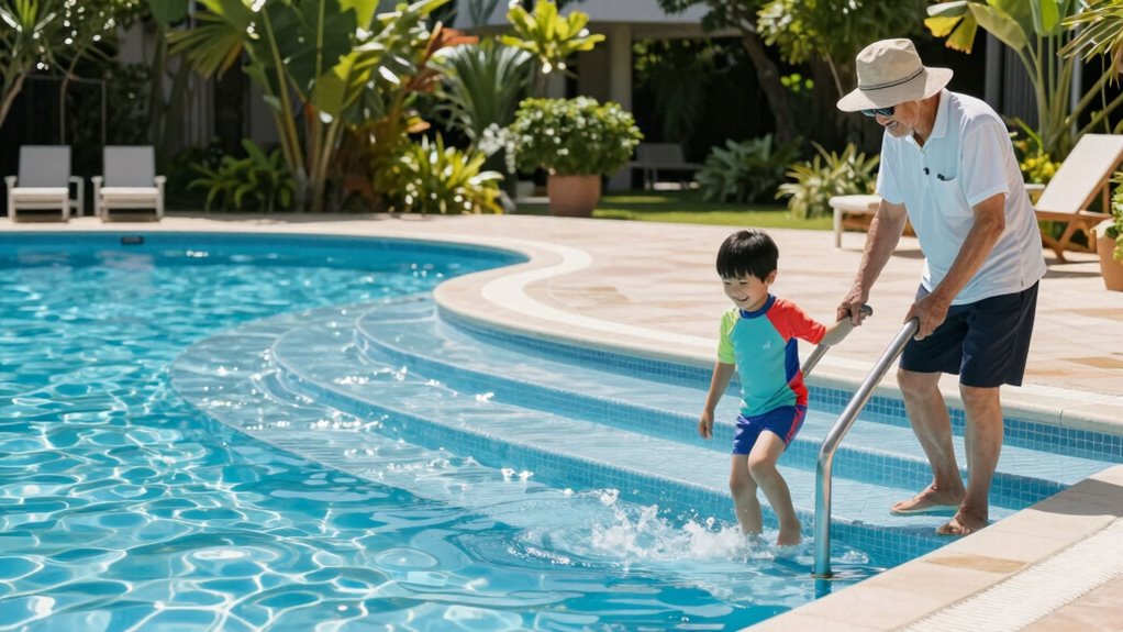 safe accessible pool entry