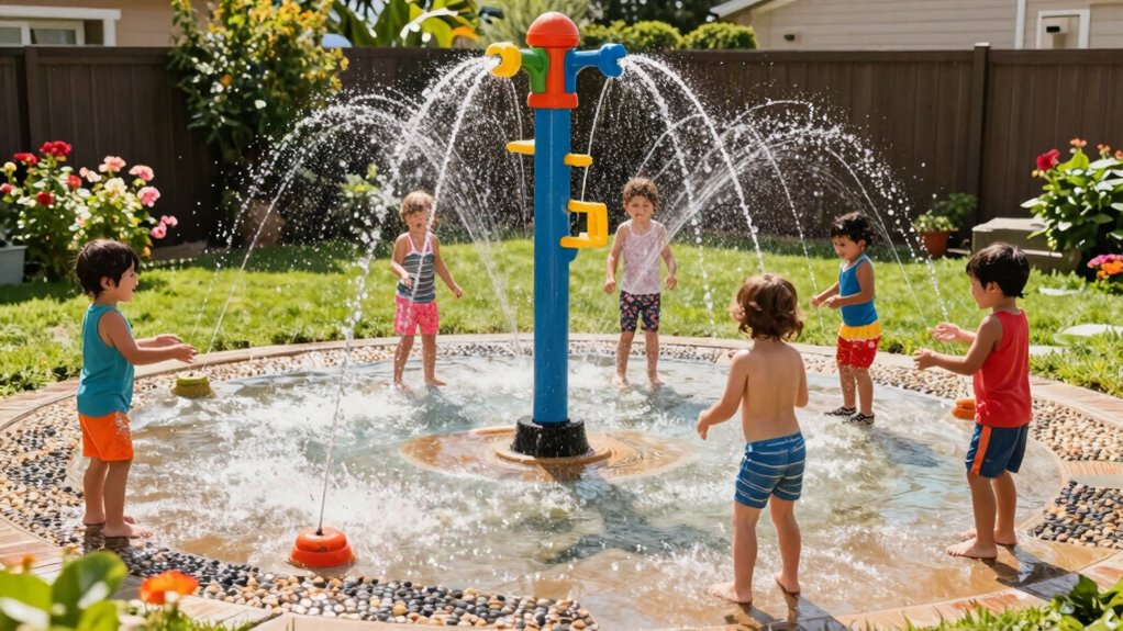 safe compact backyard splash pad