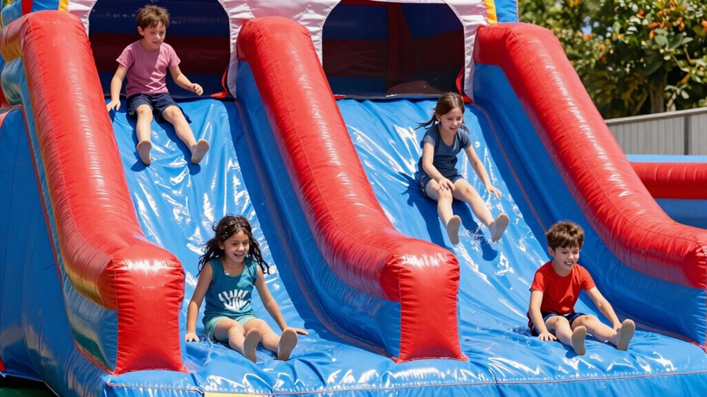 safe inflatable water slides