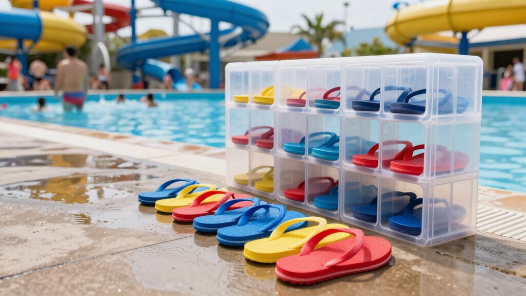 secure footwear and storage