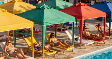 shade tents enhance pool days