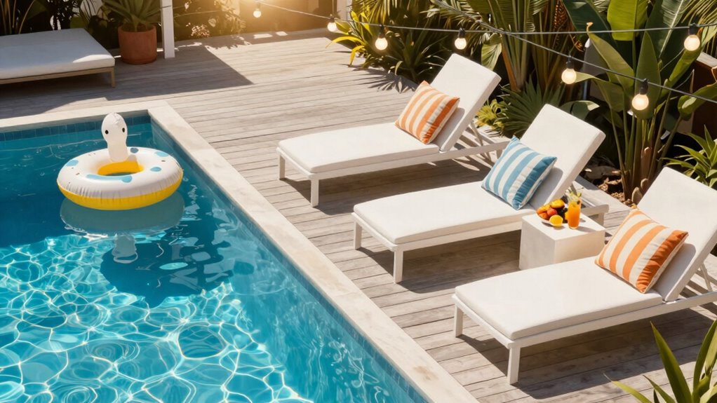 simple inviting outdoor party setup