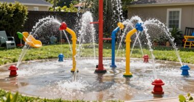 small yard water play