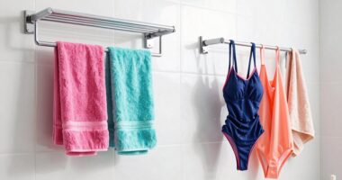 swim cleanup towel racks