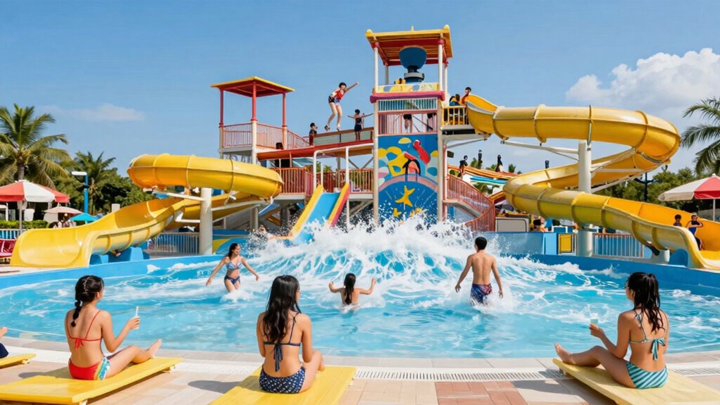 thrilling rides and social zones
