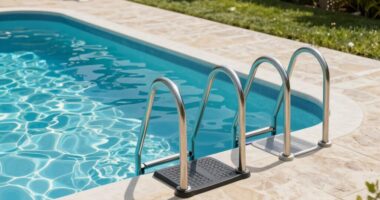 top above ground pool ladders