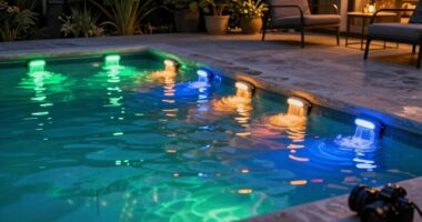 top battery pool lights