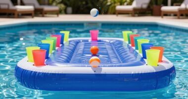 top floating beer pong