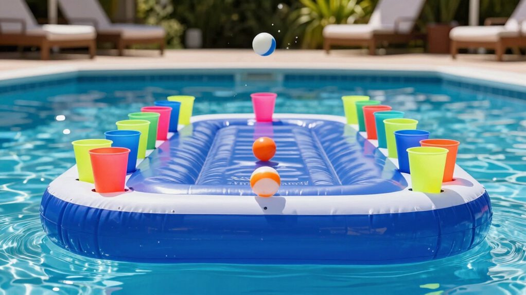 top floating beer pong