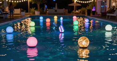 top floating pool lights