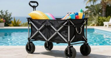top folding pool wagons