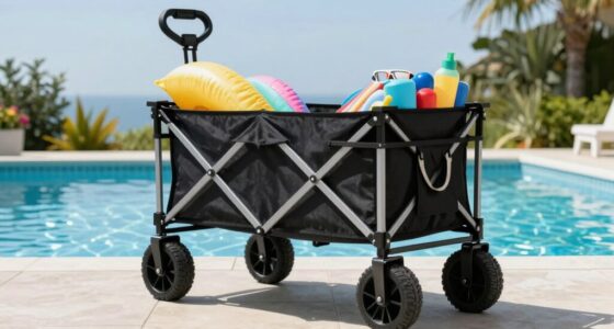 top folding pool wagons
