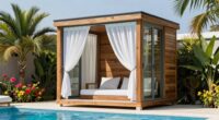 top outdoor pool cabanas
