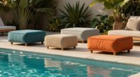 top outdoor pool ottomans