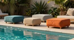 top outdoor pool ottomans