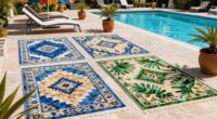 top outdoor pool rugs