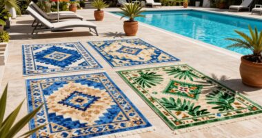 top outdoor pool rugs