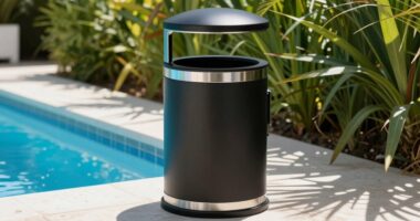 top outdoor pool trash cans