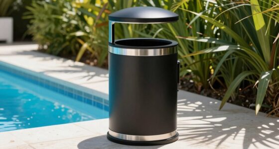 top outdoor pool trash cans