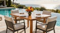 top outdoor poolside dining sets