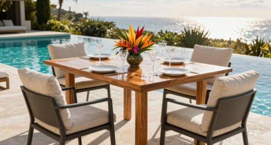 top outdoor poolside dining sets