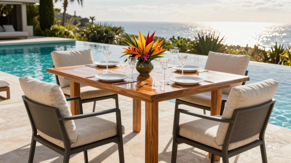 top outdoor poolside dining sets