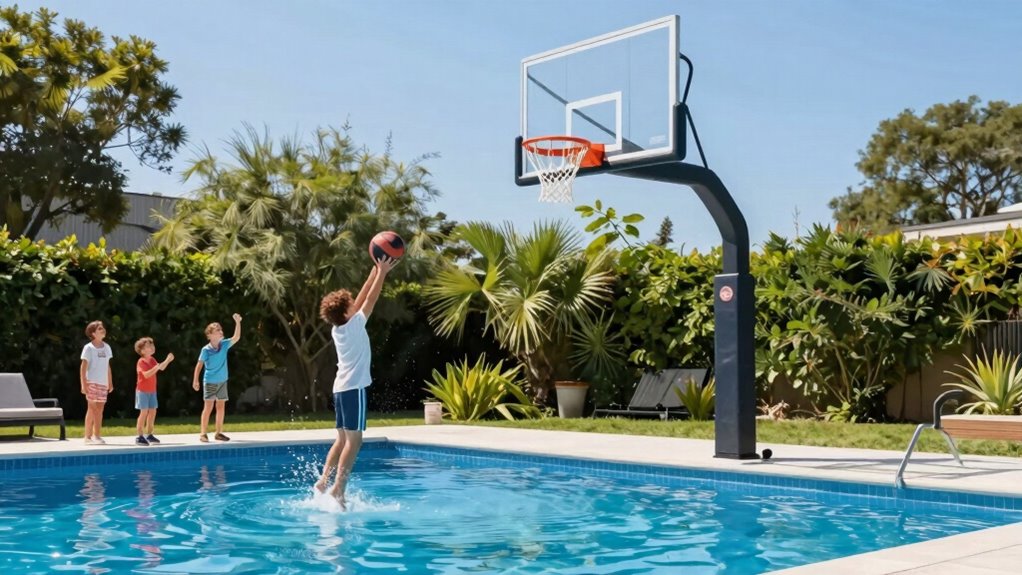 top pool basketball hoops